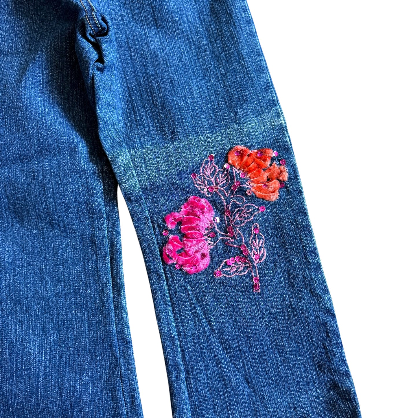 Y2K Sweet Potatoes Flower Jeans (5)