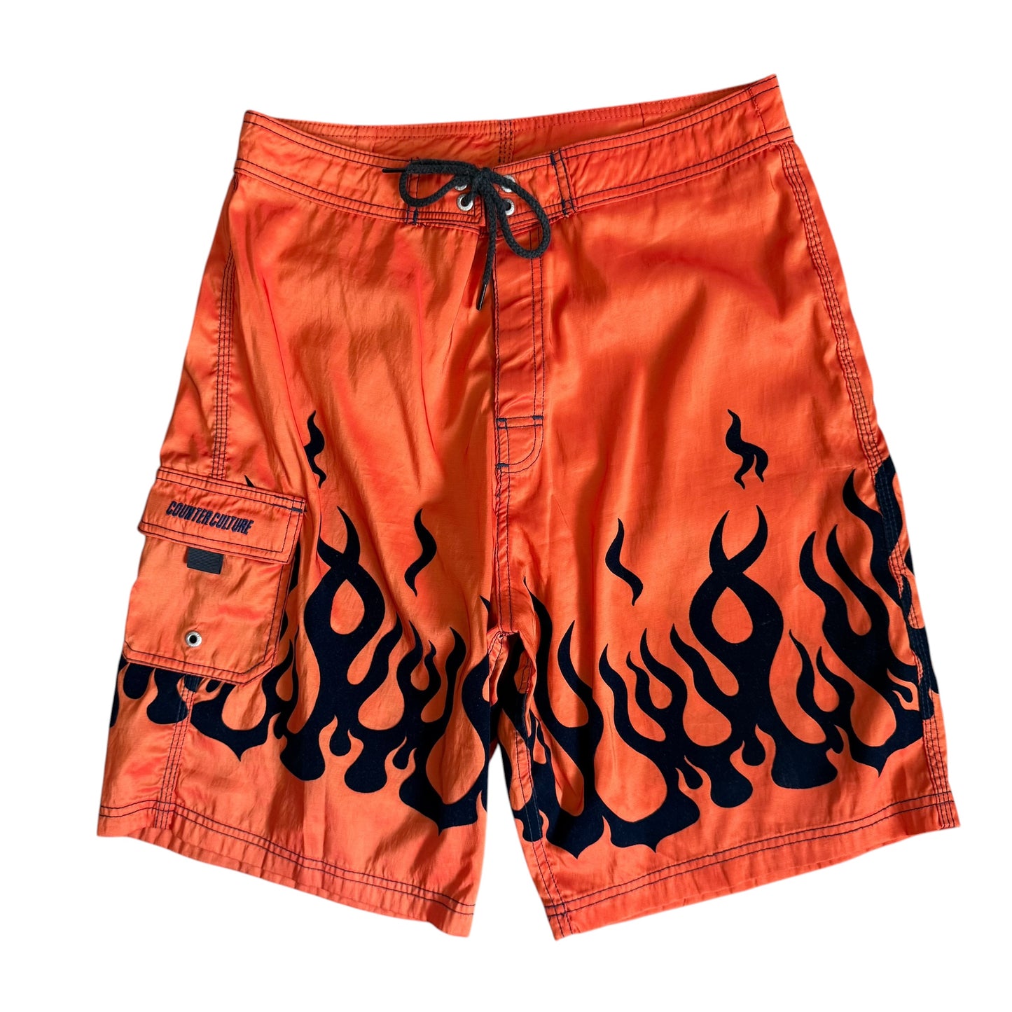 Y2K Flames Board Shorts (32)