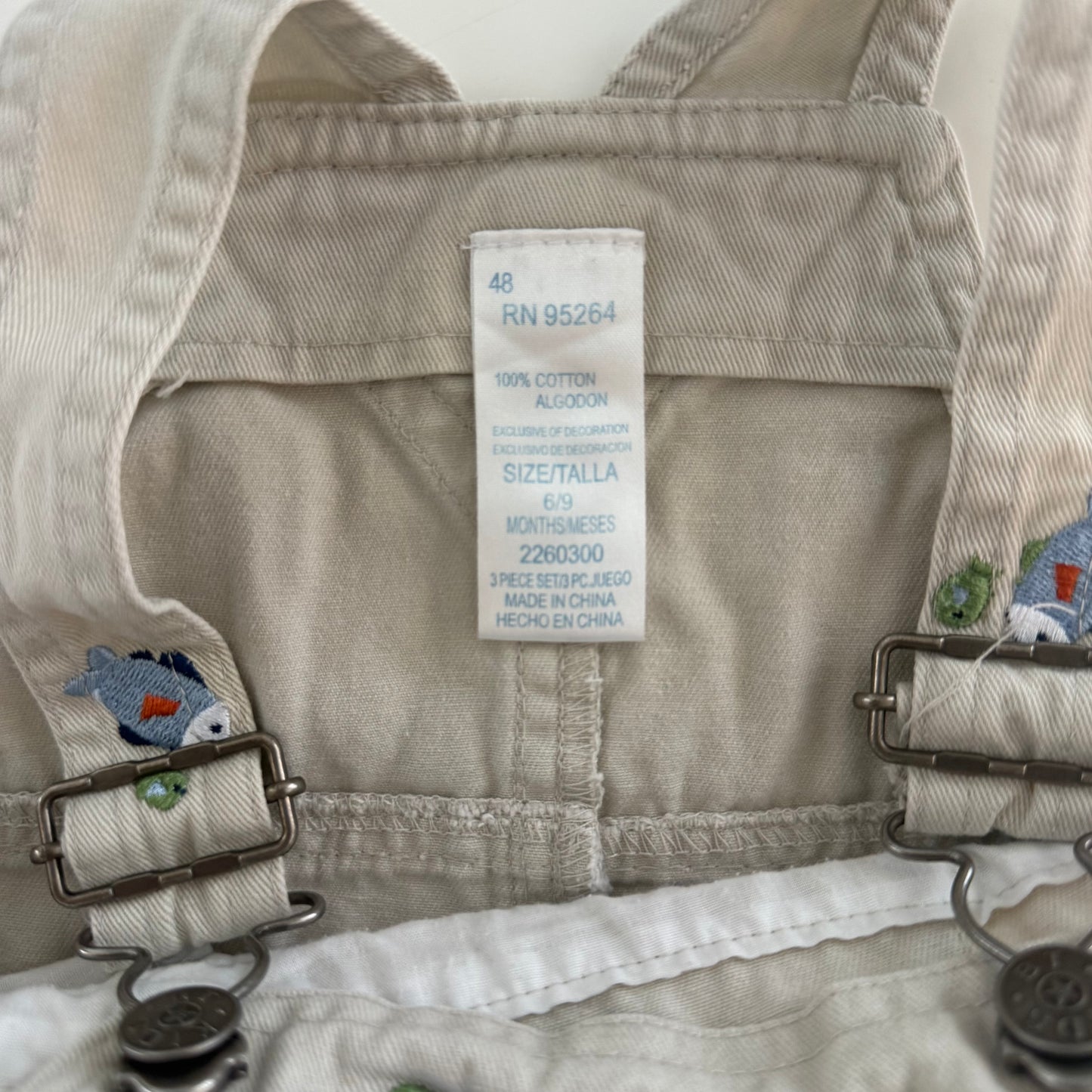 Y2K Fish Shortalls (6-9M)