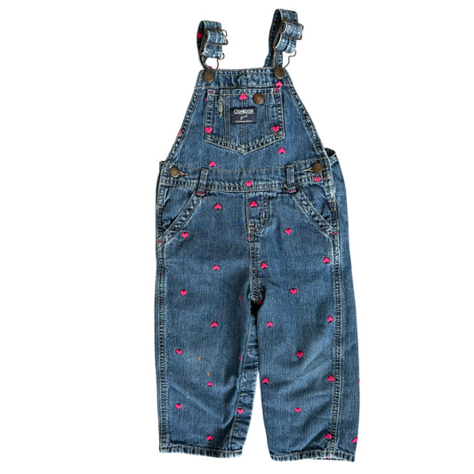 Y2K Osh Kosh Hearts Overalls (24M)